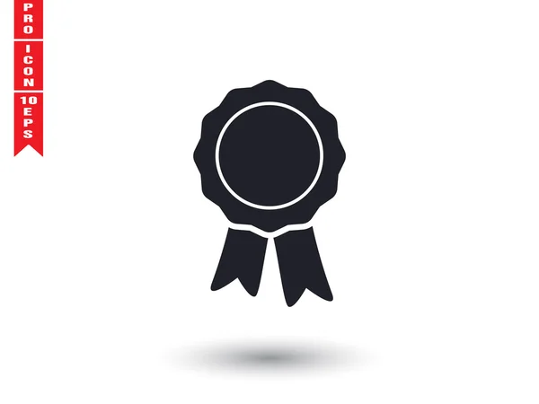 Badge avec rubans icône graphique — Image vectorielle