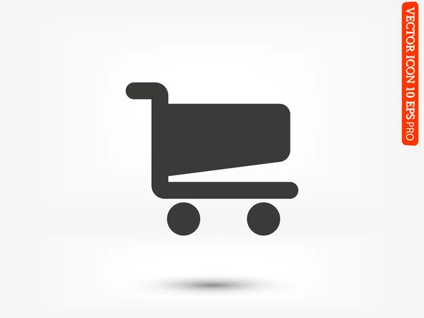 Shopping cart grafische pictogram — Stockvector