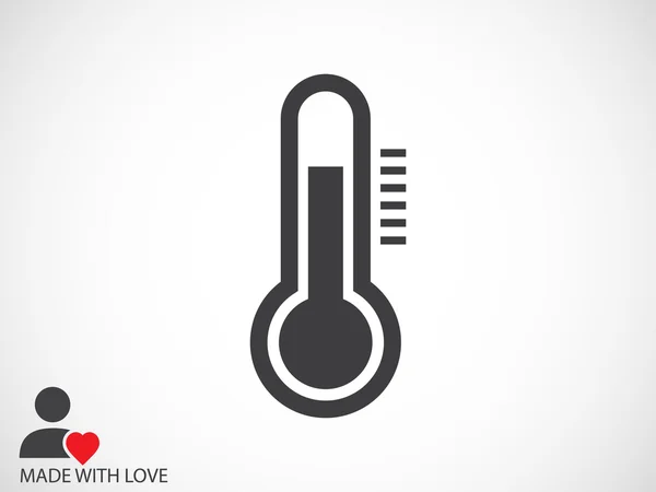 Thermometer-Ikone — Stockvektor