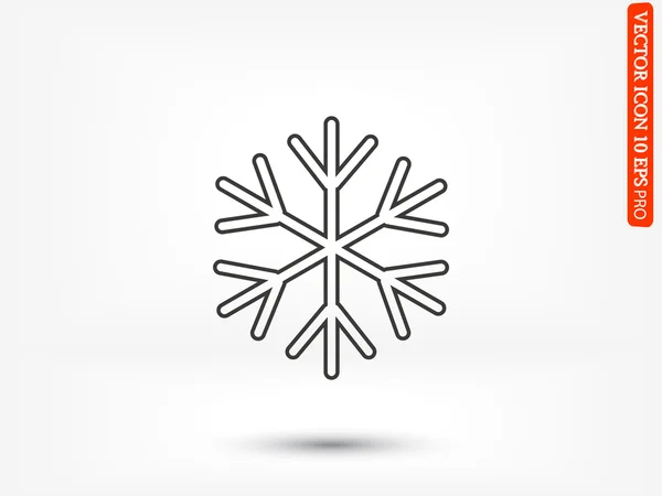 Copo de nieve abstracto icono — Vector de stock