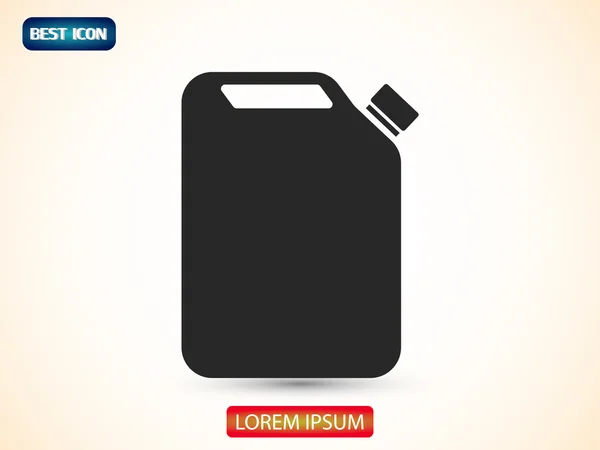 Jerrycan icono de aceite — Archivo Imágenes Vectoriales