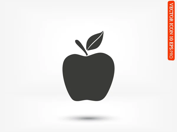 Symbol mit Apfel-Logo — Stockvektor