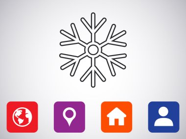 kar tanesi simge tasarlamak 