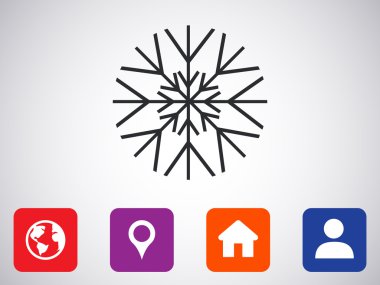 kar tanesi simge tasarlamak 