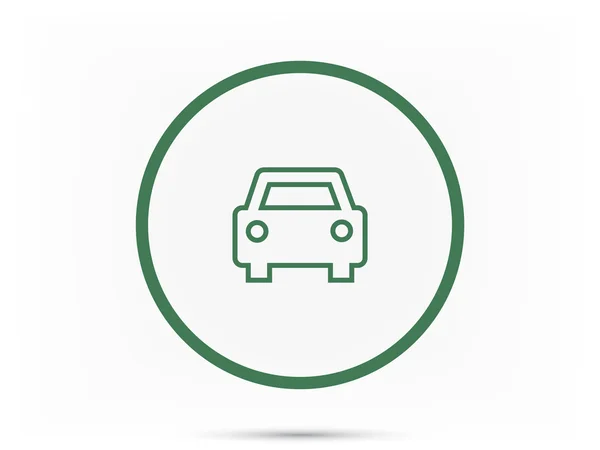 Coche aislado icono — Vector de stock