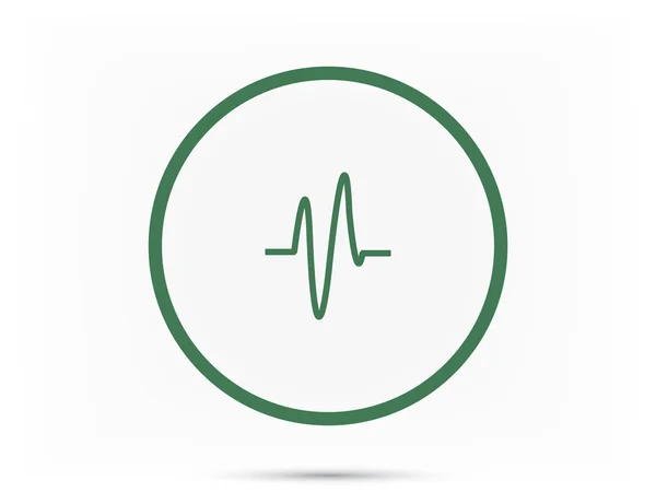 Ilustração ícone do cardiograma —  Vetores de Stock