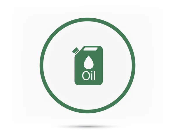 Jerrycan icono de aceite — Vector de stock