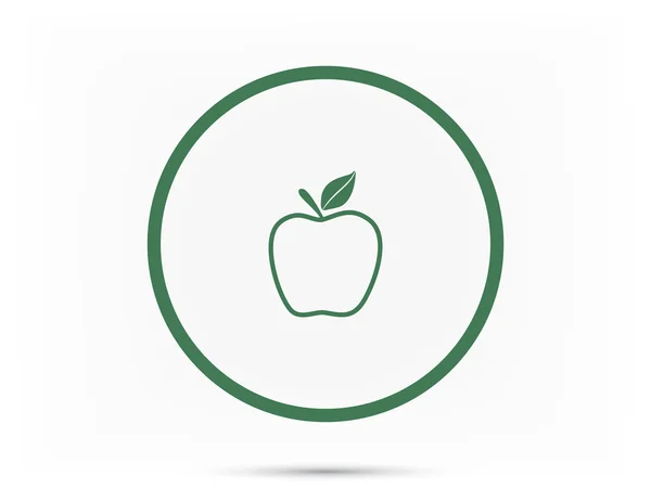 Apple pictogram illustratie — Stockvector