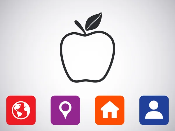 Apple Icon — стоковый вектор