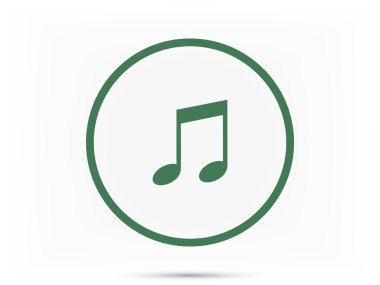 Müzik simgesini illüstrasyon 