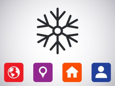 kar tanesi simge tasarlamak 