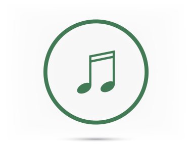 Müzik simgesini illüstrasyon 