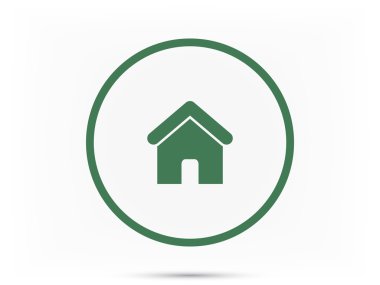 ev simgesini illüstrasyon 