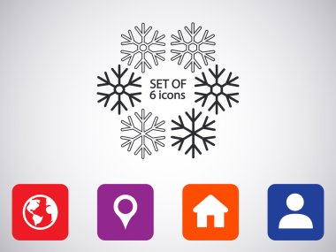 kar tanesi simge tasarlamak 