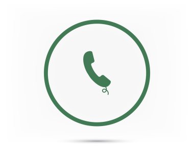 düz stil telefon simgesi