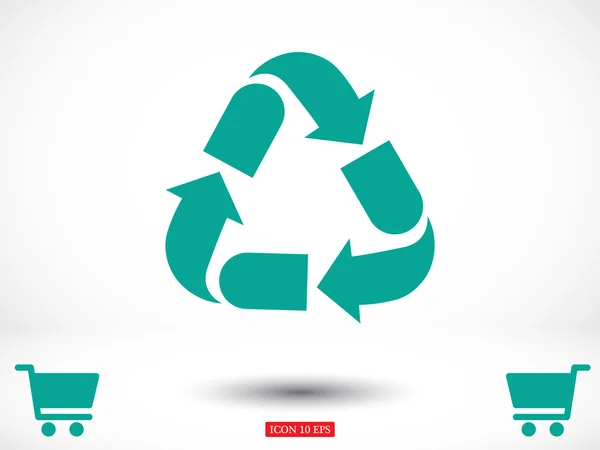 Recycling icon illustration — Stock Vector