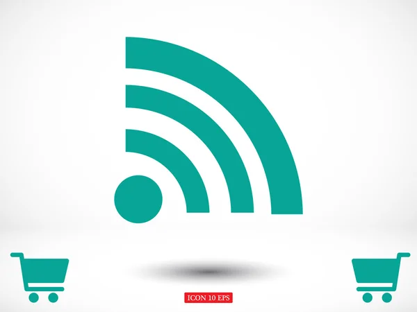 Illustrazione icona wireless — Vettoriale Stock
