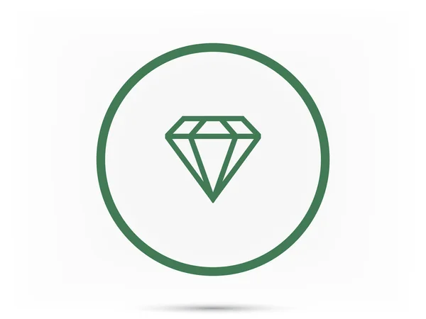 Ilustração de ícone de diamante — Vetor de Stock