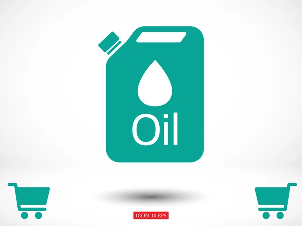 Jerrycan olie pictogram — Stockvector