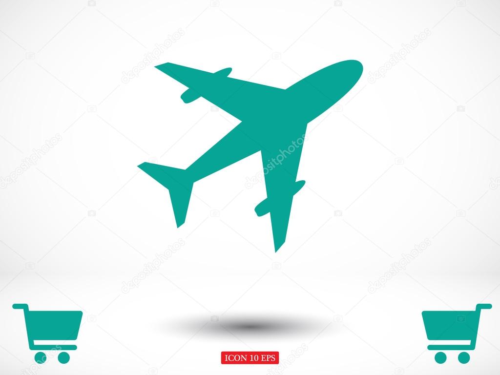 Plane icon illustration 