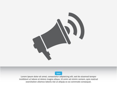 hoparlör, megafon simgesi