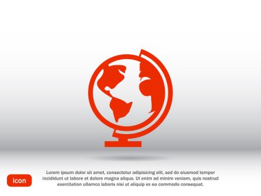 Dünya, coğrafi küre simgesi 