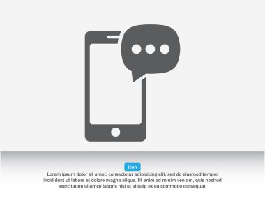Cep telefonu sms simgesi
