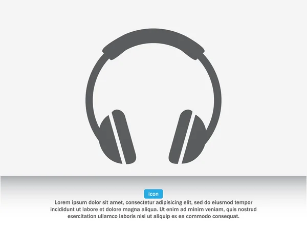 Fones de ouvido, ícone de fone de ouvido — Vetor de Stock