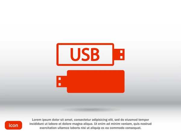Ícones USB memory stick — Vetor de Stock