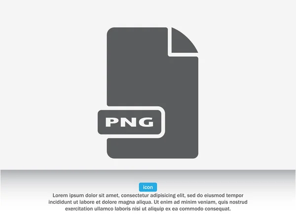 Png-Bild-DateierweiterungSsymbol — Stockvektor