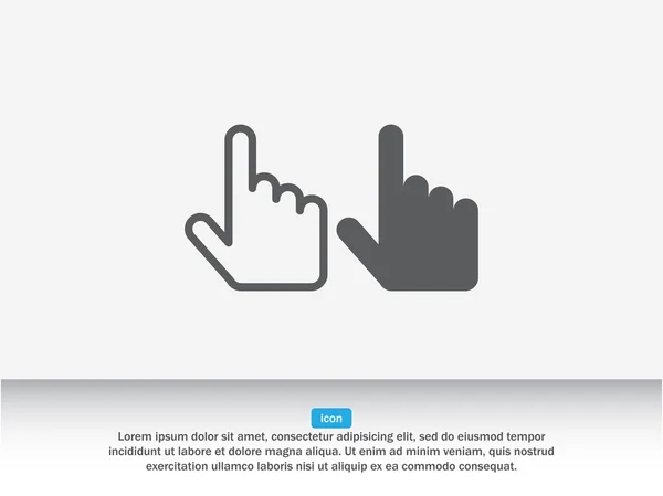 Hand markören pekaren ikoner — Stock vektor