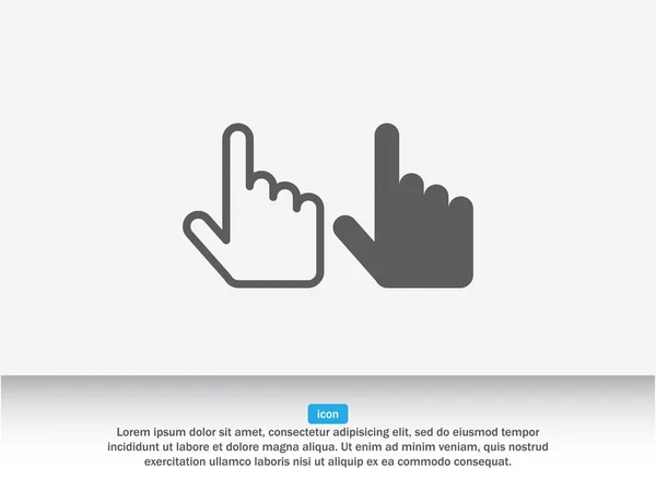 Iconos de puntero del cursor de mano — Archivo Imágenes Vectoriales