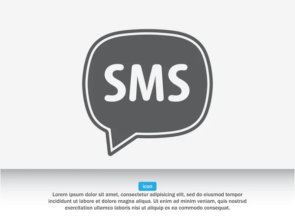 SMS bubble message icon — Stock Vector