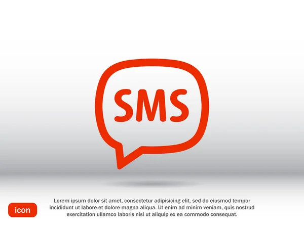 SMS-Blase Nachricht Symbol — Stockvektor