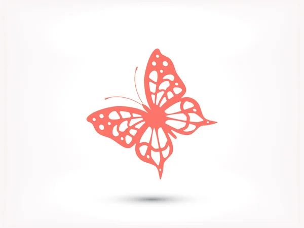 Силуэт иконы логотипа бабочки — стоковый вектор