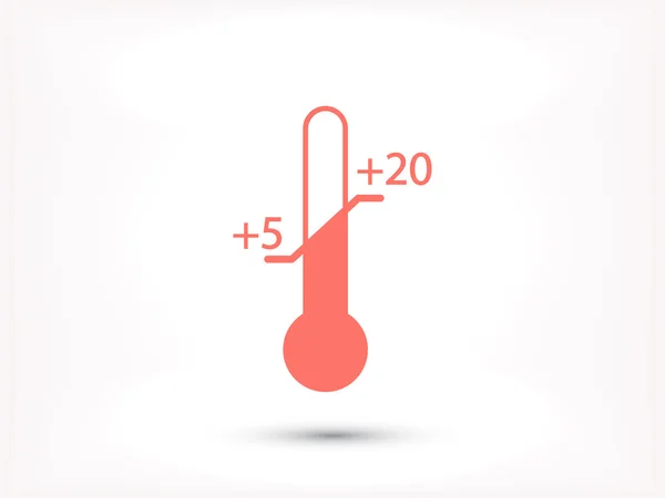 Termómetro, icono de temperatura — Vector de stock