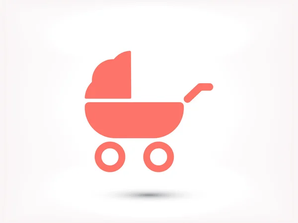 Kinderwagen, Kinderwagen-Symbol — Stockvektor