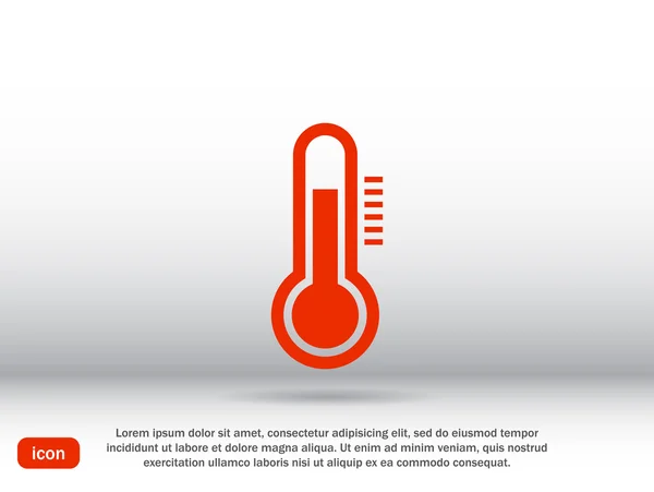 Termometre, sıcaklık simgesi — Stok Vektör