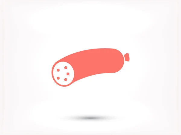 Saucisse, icône de salami — Image vectorielle