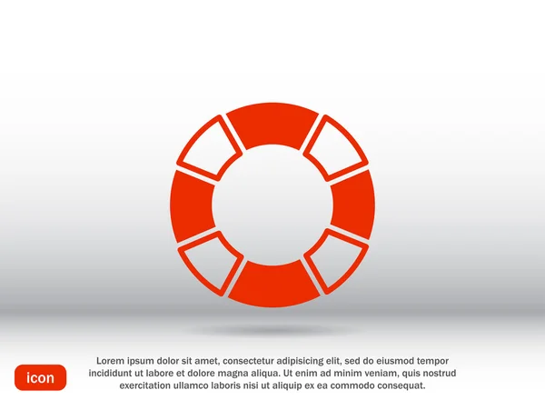 Lifebuoy, safety icon — Stock Vector