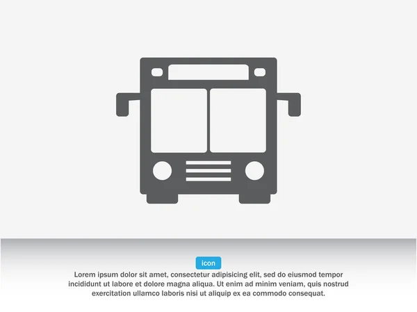 Ônibus, ícone de transporte — Vetor de Stock