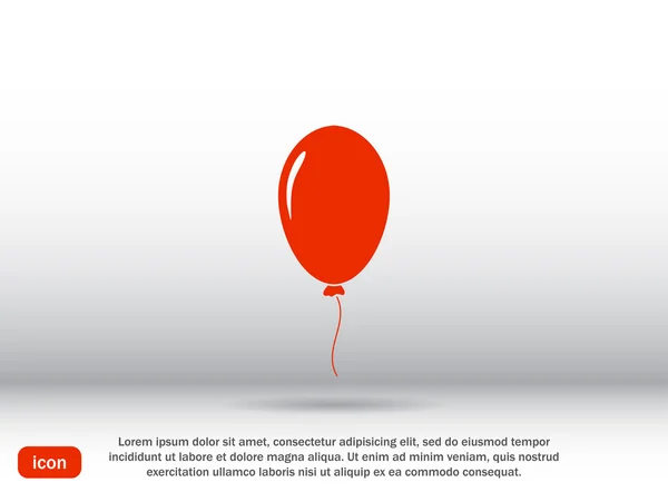 Ikona uroczysty balon nadmuchiwany — Wektor stockowy