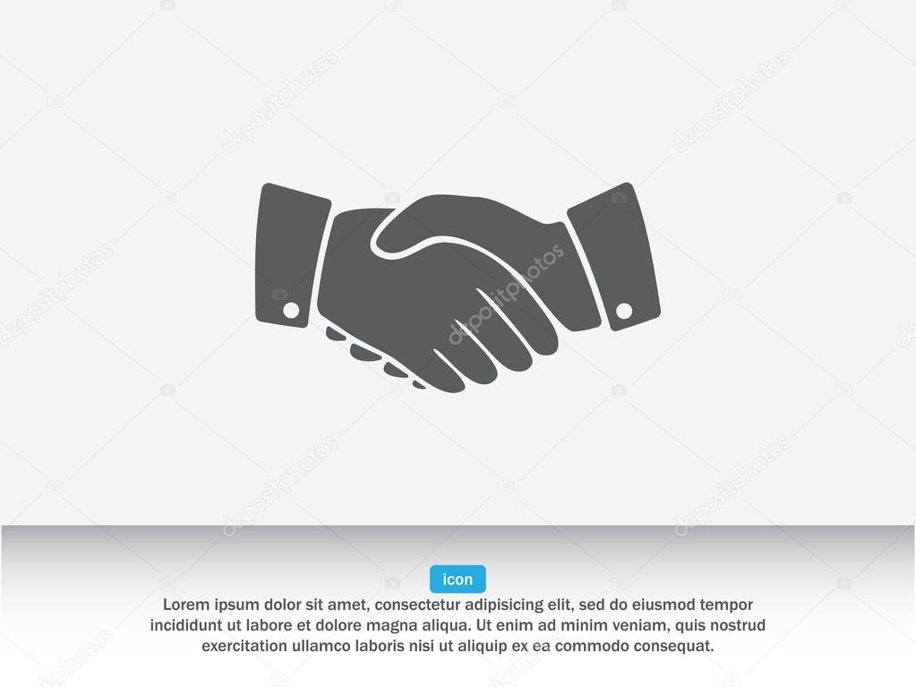 business handshake sign