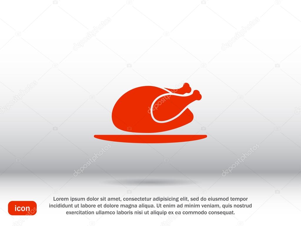 Chicken, meat, food icon