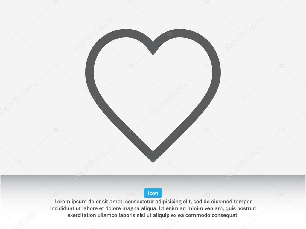 heart symbol, sign icon icon