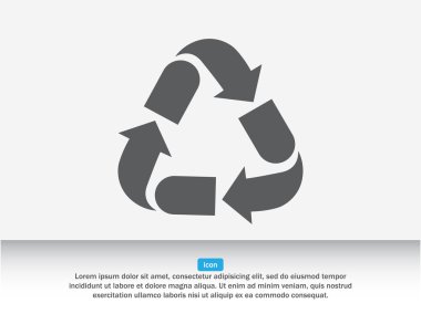 geri dönüşüm ok işareti simgesi