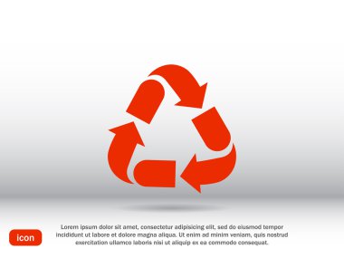 geri dönüşüm ok işareti simgesi