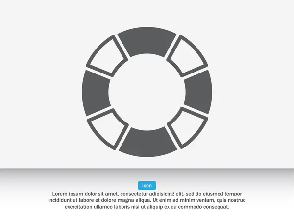 Reddingsboei, veiligheid pictogram — Stockvector