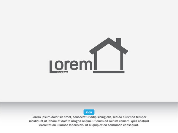 House, real estate logo