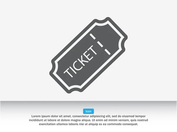 Vervoer ticket pictogram. — Stockvector